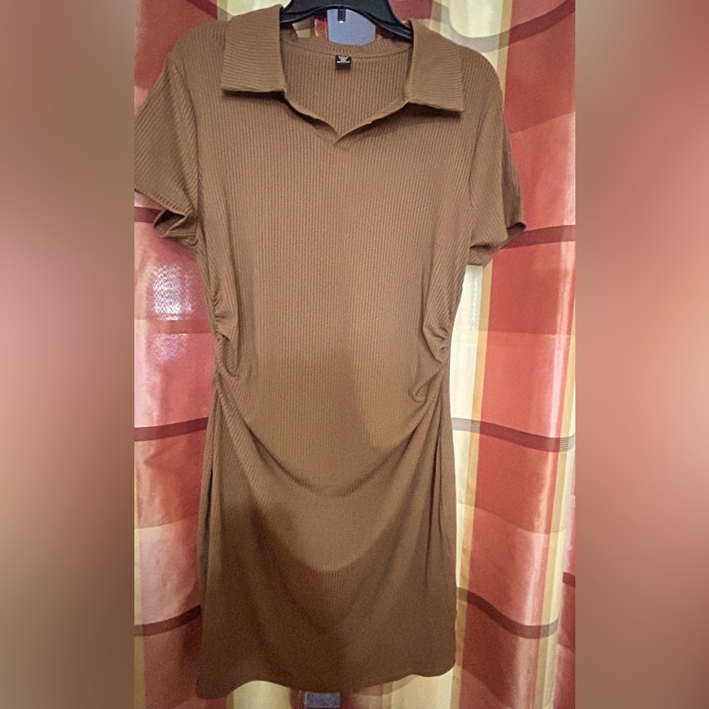 Women’s plus size bodycon summer dress🤎